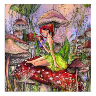 Mushrooms Fantasy Acrylic Print