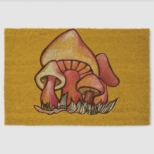 Mushrooms Fiber Doormat