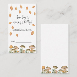 Mushrooms flora - how big is mommy's belly  enclosure card