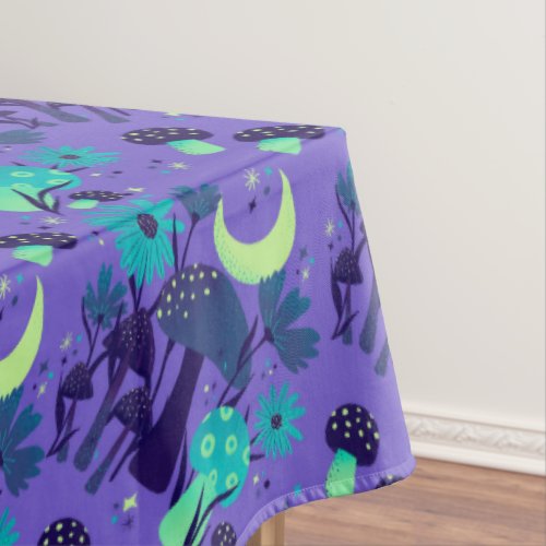 mushrooms  florals _ Purple blueberry Tablecloth