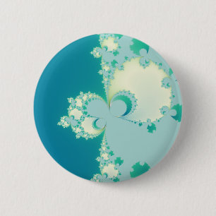 Mushrooms Fractal Pinback Button