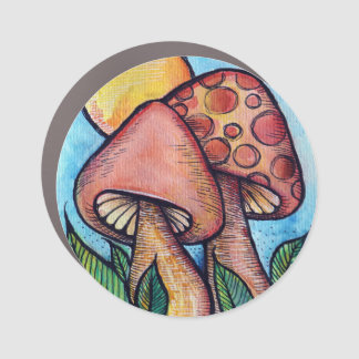 Mushrooms Fungus                                   Car Magnet