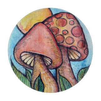 Mushrooms Fungus                                   Cutting Board