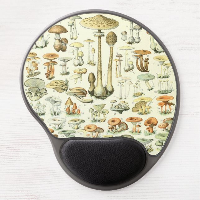 Mushrooms Gel Mousepad (Front)