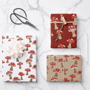 Mushrooms Gift Wrap Set