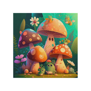 Wood Mushrooms on the field $59.50