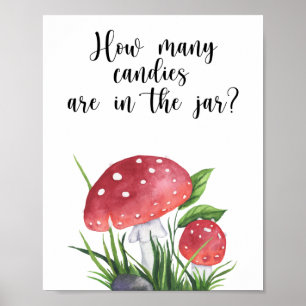 Mushrooms - guess how many candies poster
