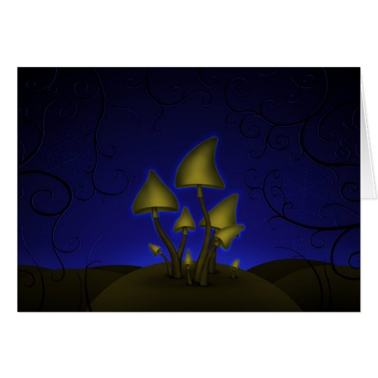 Mushrooms (Halloween Night) Card