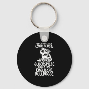 Mushrooms Have An English Bulldog Keychain