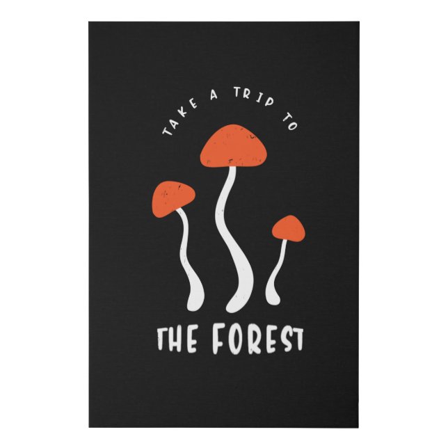 Mushrooms Humor Funny Sayings Mushroom Picker Faux Canvas Print (Front)