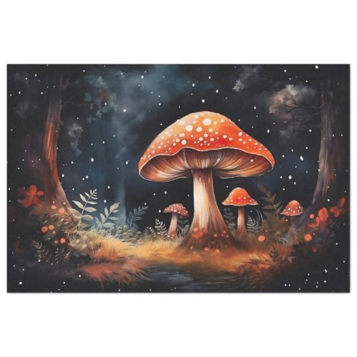 Mushrooms in Forest 4 Decoupage Paper