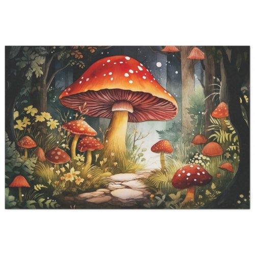 Mushrooms in Forest 6 Decoupage Paper