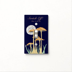 Mushrooms In Moonlight Light Switch Cover