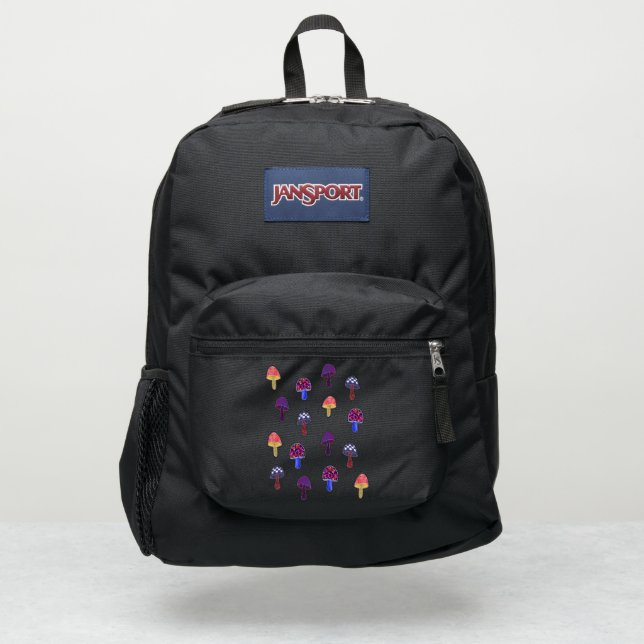Mushrooms in Wonderland JanSport Backpack (Front)