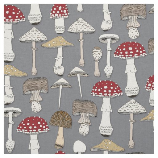 mushrooms iron fabric