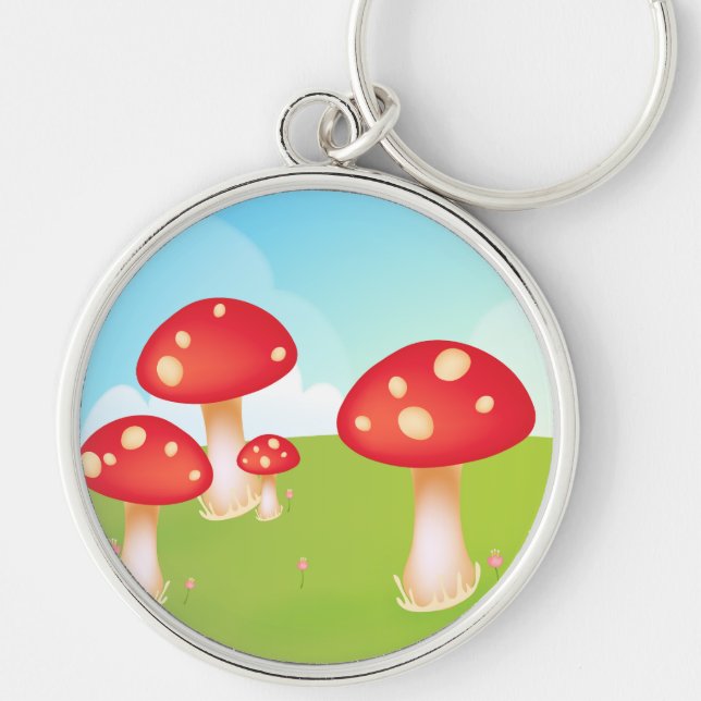 Mushrooms Keychain (Front)