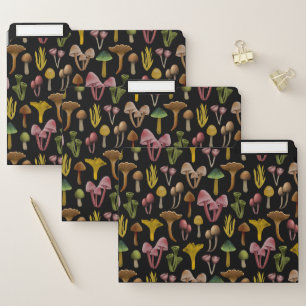 Mushrooms, Lichen & Colorful Fungi File Folder