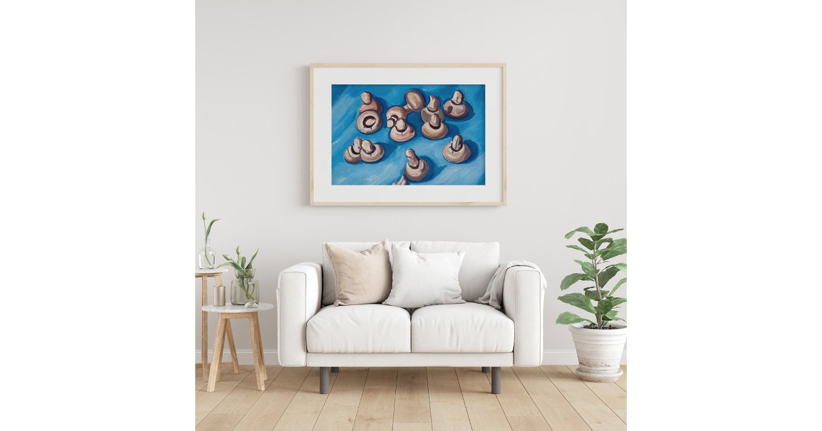 Hartley Rabbit Framed Mushrooms | Marsden Hartley Framed Art | Zazzle