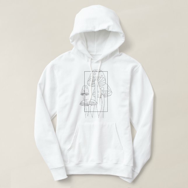 Mushrooms Mind Frame Hoodie Sweatshirt (Design Front)