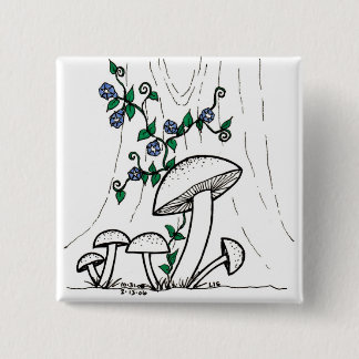 Mushrooms & Morning Glories button