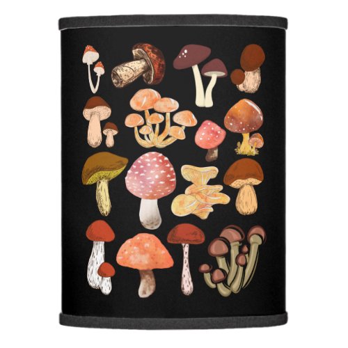 Mushrooms Mycologist botanical mushroom hunting Lamp Shade