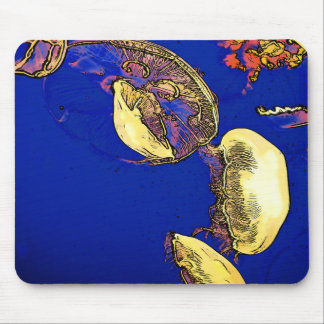 Mushrooms of the Sea - Jellyfish Mouse Pad