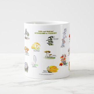 Mushrooms of Vermont (edible and medicinal) Giant Coffee Mug