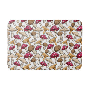 Mushrooms Pattern bath mats