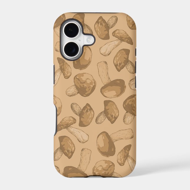 Mushrooms pattern iphone case (Back)