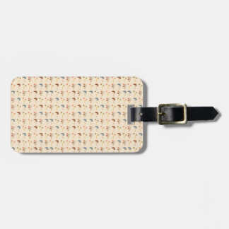 Mushrooms Pattern Luggage Tag