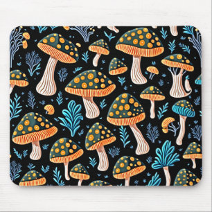 Mushrooms Pattern Mouse Pad