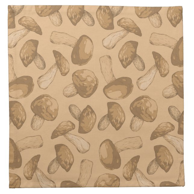 Mushrooms pattern napkin (Front)