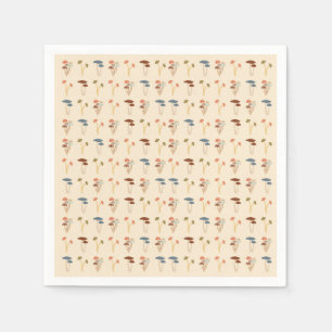  Mushrooms Pattern Napkins