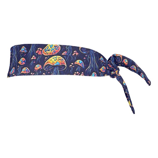 Mushrooms Pattern Tie Headband