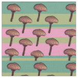 Mushrooms Photo Custom Combed Cotton  Fabric