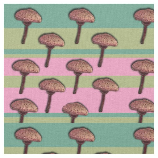 Mushrooms Photo Custom Combed Cotton  Fabric