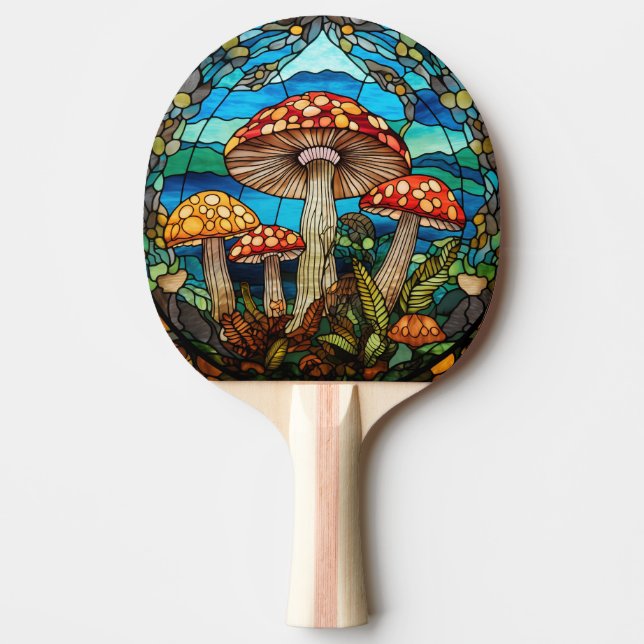 Mushrooms Ping Pong Paddle (Front)