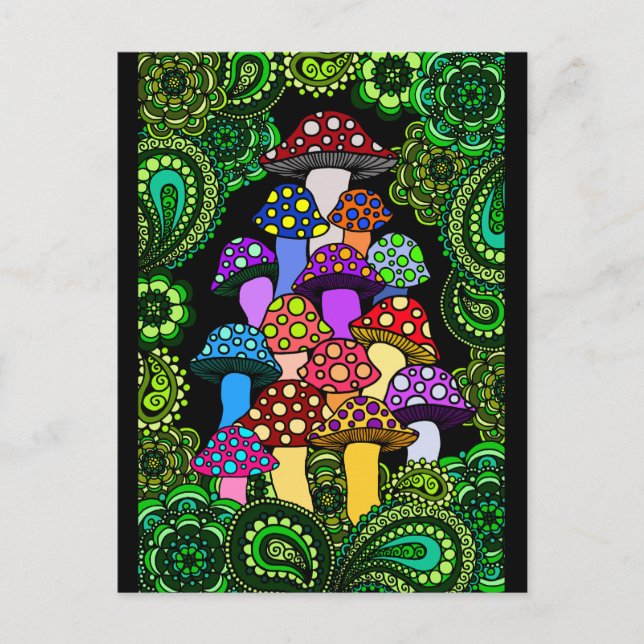 Mushrooms Postcard (Front)