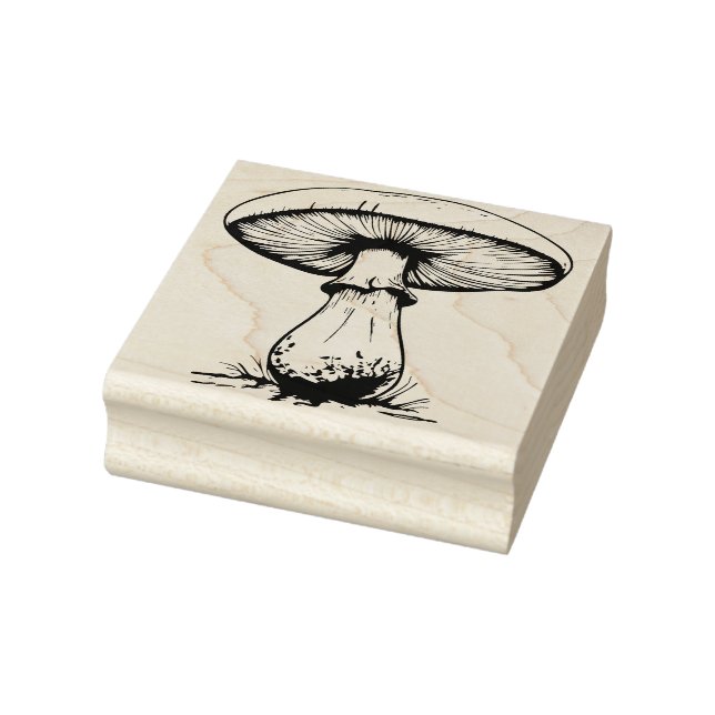 Mushrooms Rubber Stamp   (Stamp)