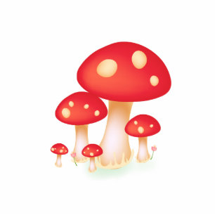 Mushrooms Statuette