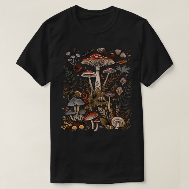 Mushrooms T-Shirt (Design Front)