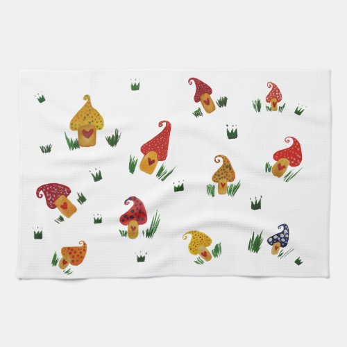 Mushrooms Tea Towel 406 cm x 61 cm