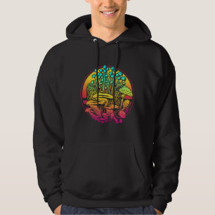 Mushrooms Vaporwave Hoodie