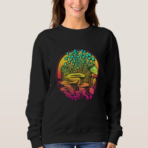 Mushrooms Vaporwave Sweatshirt