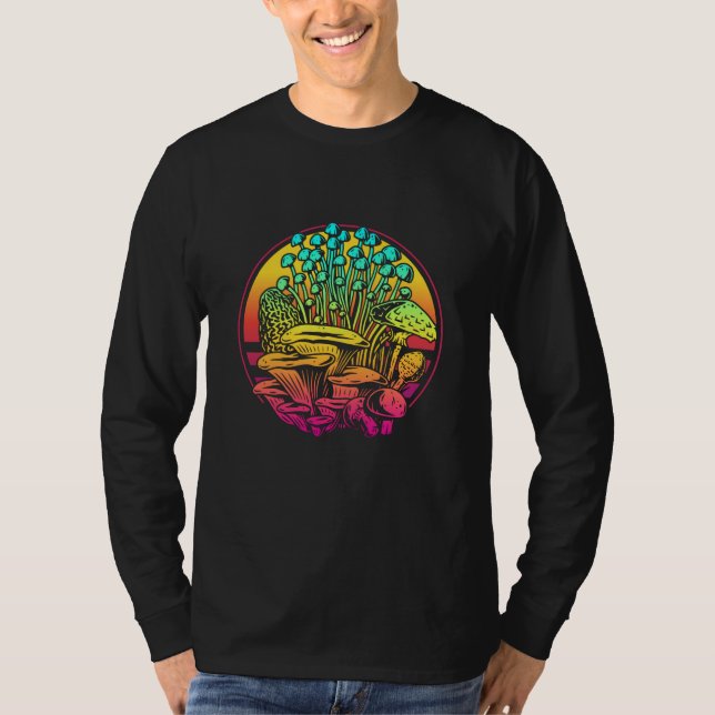Mushrooms Vaporwave T-Shirt (Front)