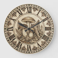 Mushrooms - Wall Clock