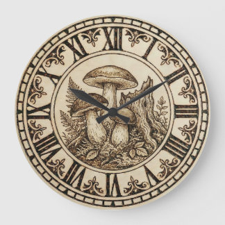 Mushrooms - Wall Clock