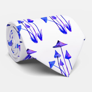 Mushrooms Watercolor Art Tie
