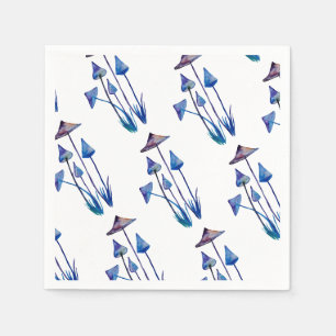 Mushrooms Watercolor drawing Napkins