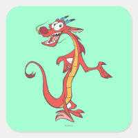 Mushu 2 square sticker